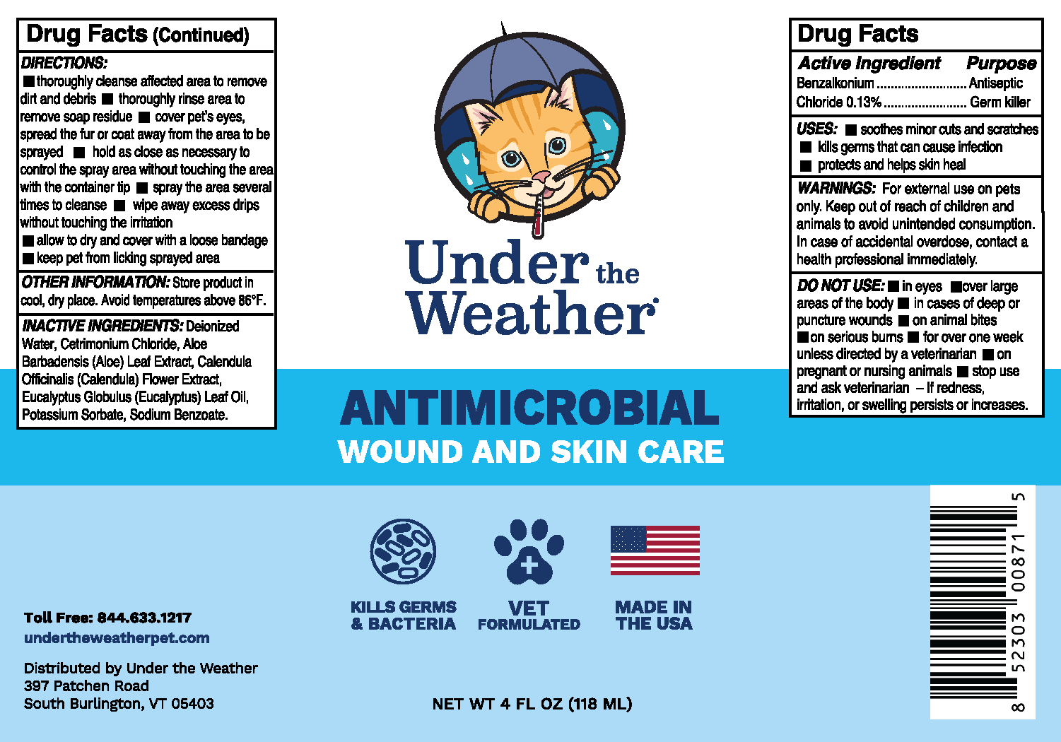 Antimicrobial Wound Spray For Cats - Image 2