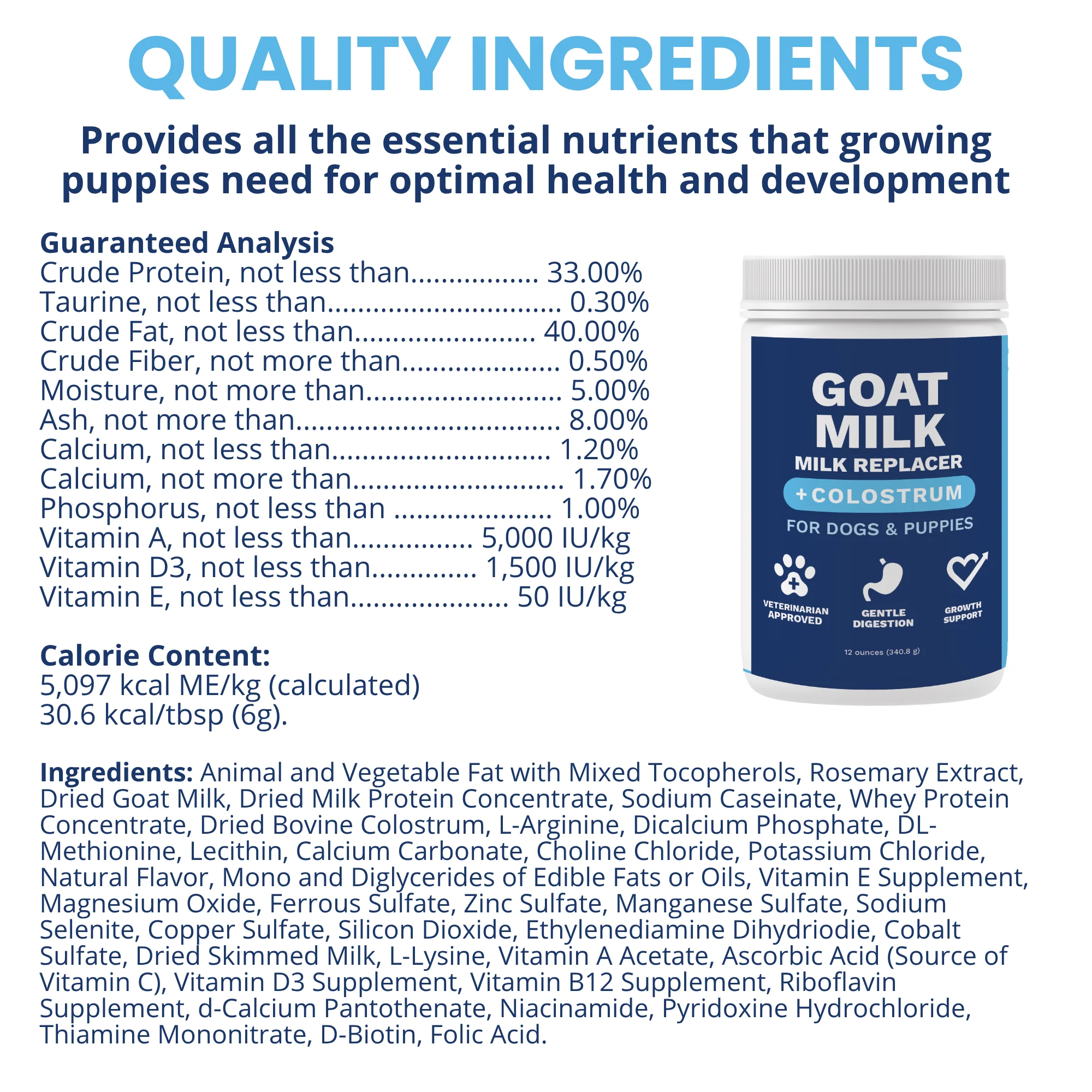 Goat Milk - Milk Replacer for Dogs and Puppies + Colostrum - Image 5