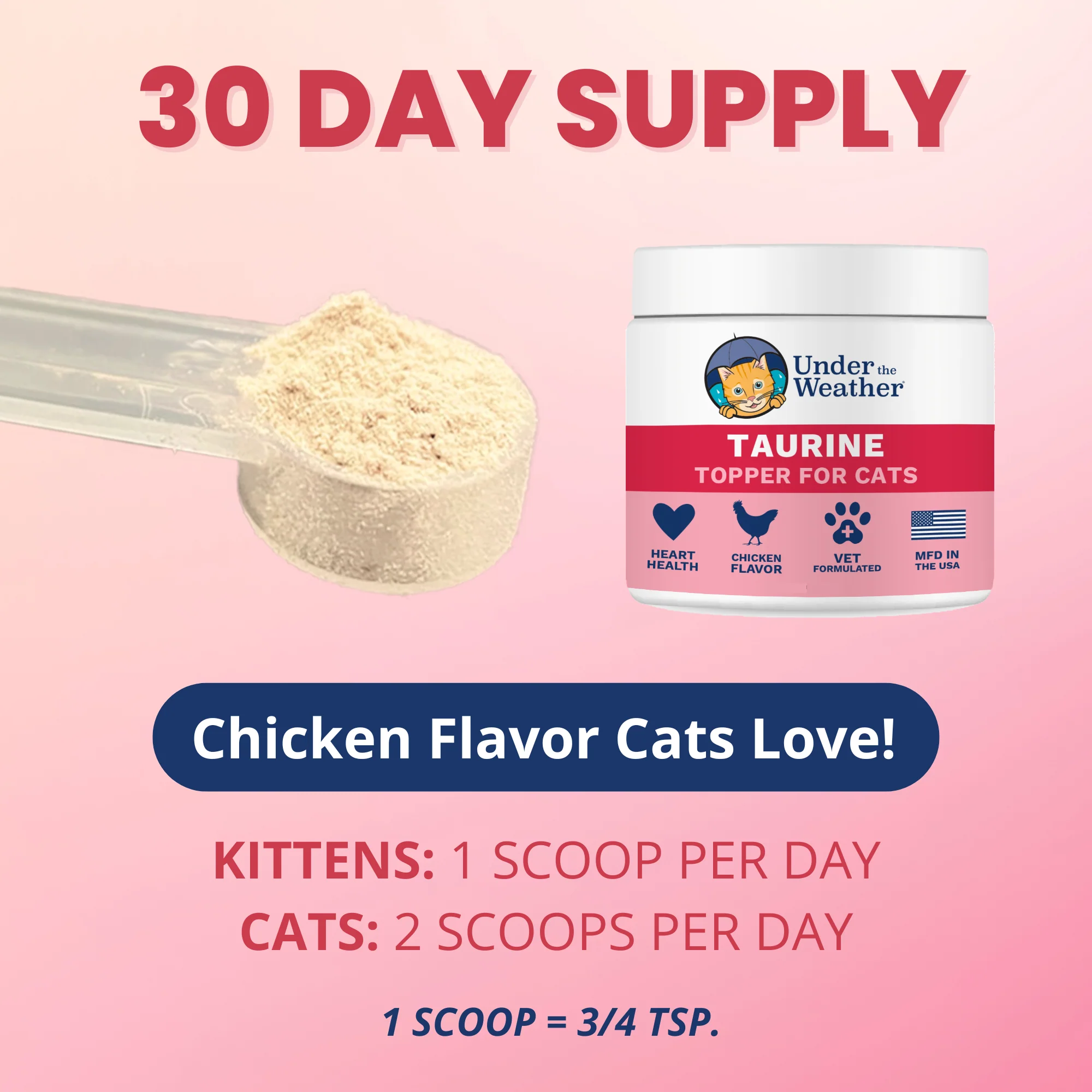 Taurine Powder Topper for Cats and Kittens - Image 4